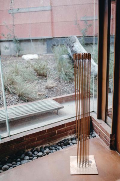 Harry Bertoia Large Bertoia Studios 32 Rod Sounding Chess B 2466 Copper Brass Sculpture