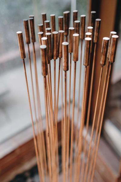 Harry Bertoia Large Bertoia Studios 32 Rod Sounding Chess B 2466 Copper Brass Sculpture
