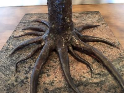 Harry Bertoia MODERNIST AND BRUTALIST BRONZE COPPER AND BRASS TREE SCULPTURE
