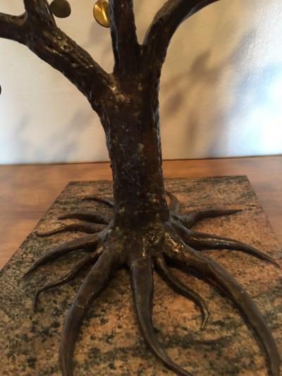 Harry Bertoia MODERNIST AND BRUTALIST BRONZE COPPER AND BRASS TREE SCULPTURE