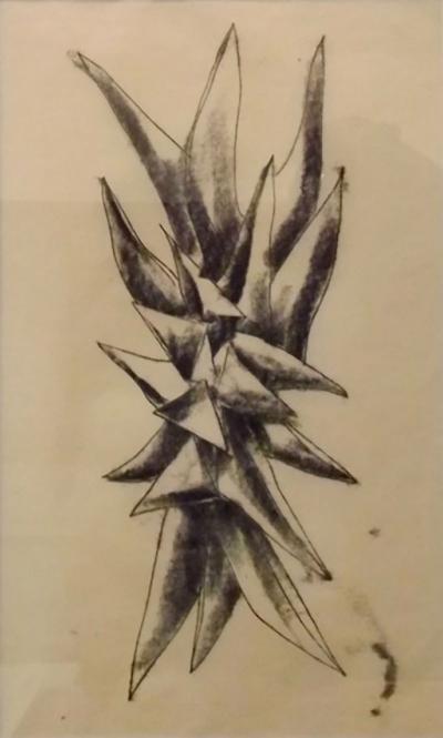 Harry Bertoia Monotype Charcoal Spike