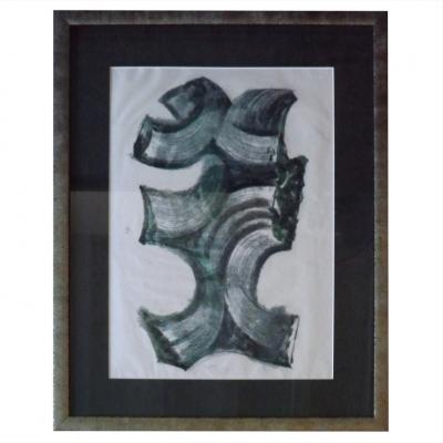 Harry Bertoia Monotype Green Black Curve