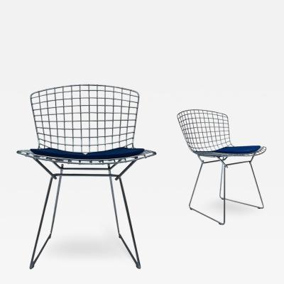 Harry Bertoia Pair of Mid Century Modern Wire Side or Dining Chairs by Harry Bertoia for Knoll