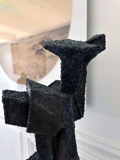 Harry Bertoia Unique Welded Bronze Sculpture Rare Figurative Form Harry Bertoia