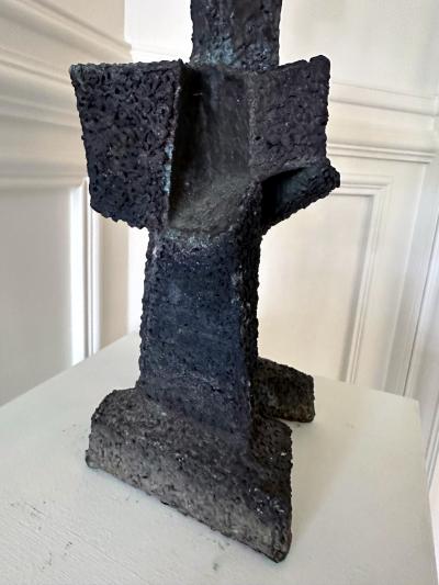 Harry Bertoia Unique Welded Bronze Sculpture Rare Figurative Form Harry Bertoia