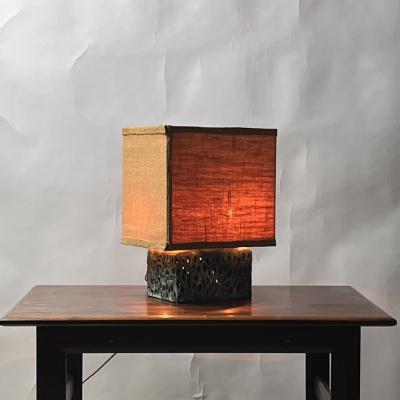 Harry Bertoia Unique Welded and Patinated Bronze Lamp in the style of Harry Bertoia