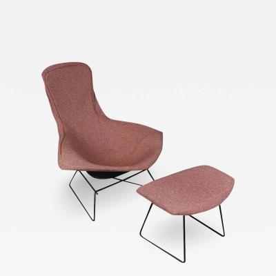 Harry Bertoia Vintage Harry Bertoia for Knoll Bird Lounge Chair with Ottoman