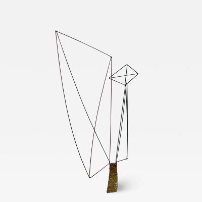 Harry Bertoia Wire Sculpture on Pedstal by Harry Bertoia