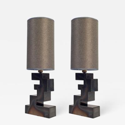 Harry Clark Pair of Stacks Table Lamp by Harry Clark