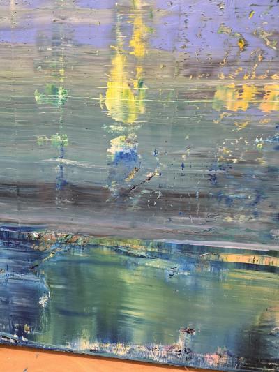 Harry James Moody Abstract SkyBlue with Grey n 6