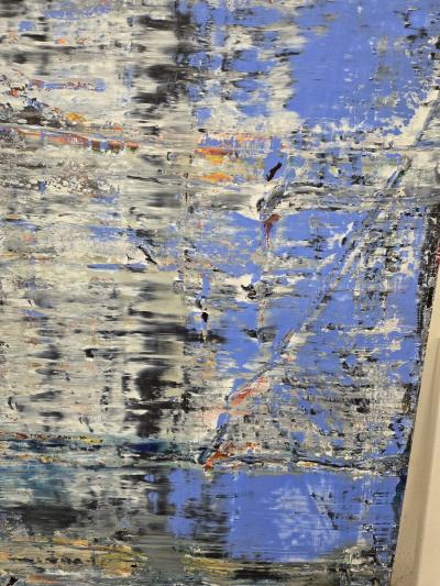 Harry James Moody Abstract SkyBlue with Grey n 6