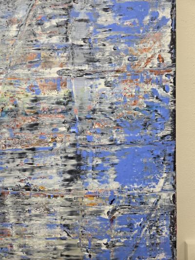Harry James Moody Abstract SkyBlue with Grey n 6