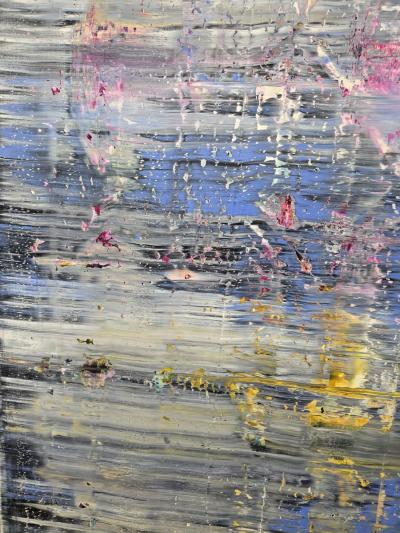 Harry James Moody Abstract SkyBlue with Grey n 6