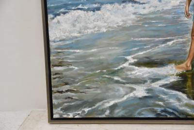 Harry McCormick HARRY McCORMICK OIL PAINTING WOMAN ON BEACH