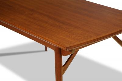 Harry Ostergaard Harry stergaard Danish Teak Draw Leaf Extension Dining Table circa 1960