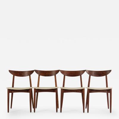 Harry Ostergaard Set of Four 4 Dining Chairs by Harry Ostergaard for Randers M belfabrik