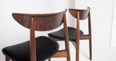 Harry Ostergaard Set of Four Rosewood Dining Chairs by Harry stergaard for Randers M belfabrik