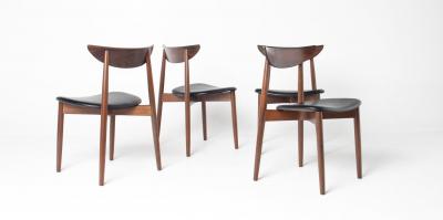 Harry Ostergaard Set of Four Rosewood Dining Chairs by Harry stergaard for Randers M belfabrik