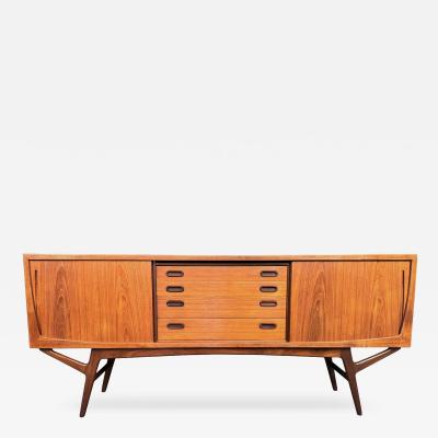 Harry Ostergaard Vintage Danish Mid Century Modern Teak Credenza by Harry Ostergaard