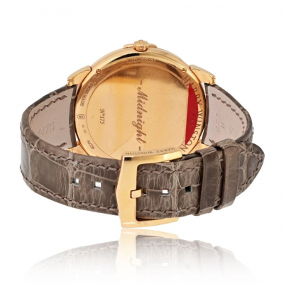 Harry Winston Harry Winston 18K Rose Gold Midnight Champagne Sunray Dial Watch