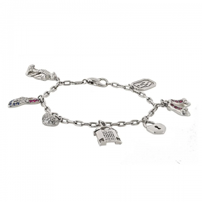 Harry Winston Harry Winston Platinum 7 charm Vintage Bracelet