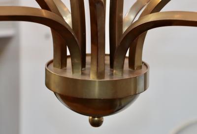 Hart Associates Associates 1970s Patinated Brass 12 Arm Chandelier Attributed To Hart Associates