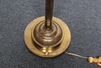 Hart Associates Pair of Vintage Brass Palm Tree Frond Floor Lamps by Hart Associates