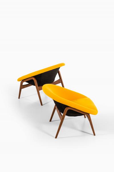 Hartmut Lohmeyer Easy Chairs Model Columbus Produced by Artifort