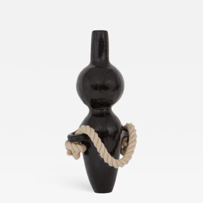 Harvey Bouterse Ceramic Vase With Rope Detail By Harvey Bouterse 2018