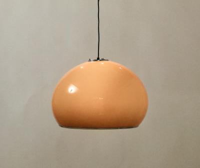 Harvey Guzzini Harvey Guzzini Caramel Brown Space Age Pendant Chandelier Italy circa 1970