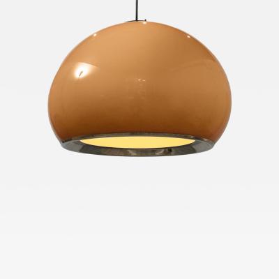 Harvey Guzzini Harvey Guzzini Caramel Brown Space Age Pendant Chandelier Italy circa 1970