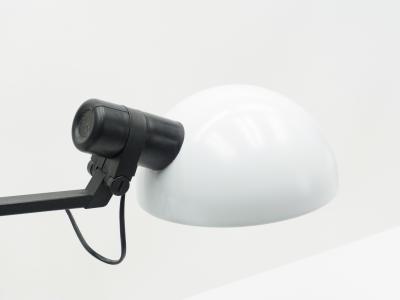 Harvey Guzzini White Italian Harvey Guzzini table desk lamp 1970s