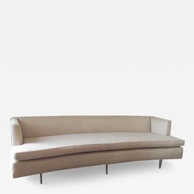 Harvey Probber A Harvey Probber Style Curved Upholstered Sofa 1950s
