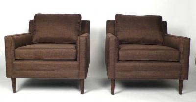 Harvey Probber Club Chairs by Harvey Probber