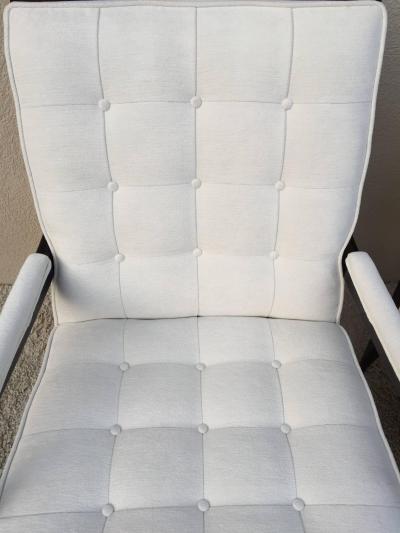 Harvey Probber Elegant High Back Club Chairs