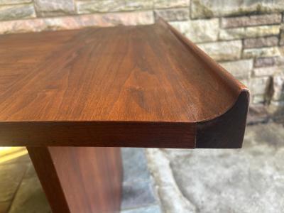 Harvey Probber Excellent Harvey Probber Curved Slim Walnut Desk Mid Century Modern