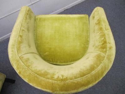 Harvey Probber Fabulous Pair Harvey Probber Style Barrel Back Lounge Chairs Mid century Modern