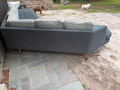 Harvey Probber Fabulous XL Harvey Probber style 2 Piece Angled Sectional Sofa