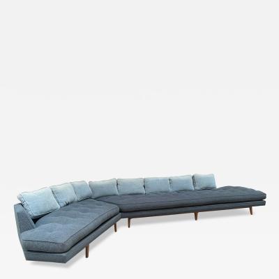 Harvey Probber Fabulous XL Harvey Probber style 2 Piece Angled Sectional Sofa