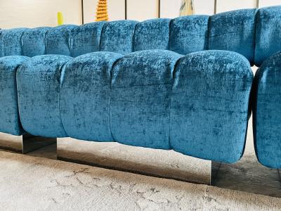 Harvey Probber Four Piece Cubo Sectional Sofa by Harvey Probber Circa 1972
