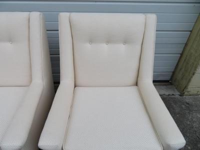 Harvey Probber Gorgeous Pair of Harvey Probber Style Lounge Chairs Mid Century Modern