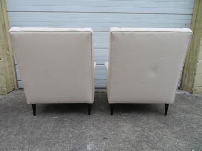 Harvey Probber Gorgeous Pair of Harvey Probber Style Lounge Chairs Mid Century Modern
