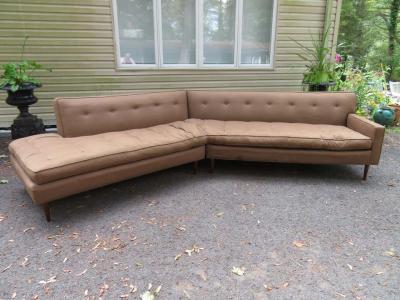 Harvey Probber Handsome Harvey Probber 2 Piece Nuclear Sert Sectional Sofa Mid Century Modern