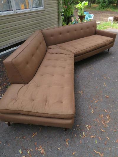 Harvey Probber Handsome Harvey Probber 2 Piece Nuclear Sert Sectional Sofa Mid Century Modern