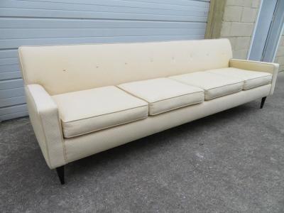 Harvey Probber Handsome Harvey Probber Style Four Seat Sofa Mid Century Modern