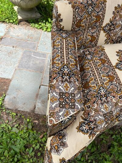 Harvey Probber Handsome Harvey Probber style 2 Piece Curved Sofa Sectional Mid Century