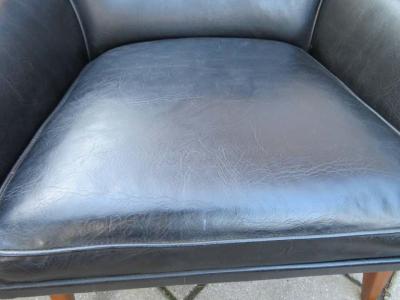 Harvey Probber Handsome Pair of Danish Modern Walnut Lounge Chairs