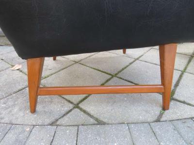 Harvey Probber Handsome Pair of Danish Modern Walnut Lounge Chairs