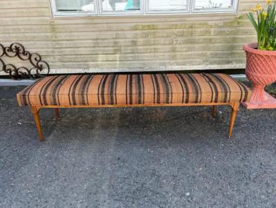 Harvey Probber Handsome X Long Bench Harvey Probber style Walnut Mid Century Modern