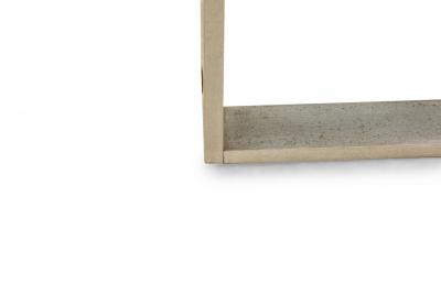 Harvey Probber Harvey Probber AmericanAluminum and Beige FabricSlipper Side Chair